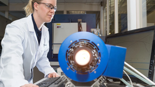 Female scientist working in laboratory